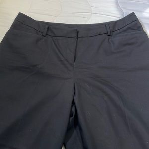 Lane Bryant black cropped dress pant